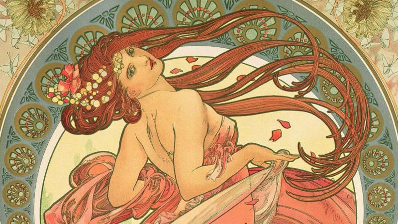 Tableau présentant l'héritage intemporel d'Alfons Mucha Spring dans l'art contemporain